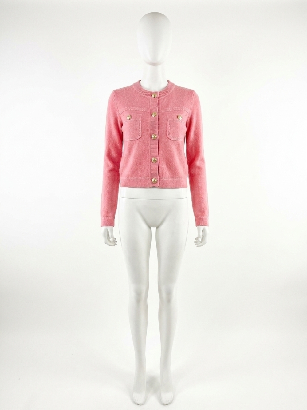NEW CARA CARA apres crewneck cardigan in carnation